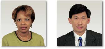 Two examples of well-composed passport-style photographs